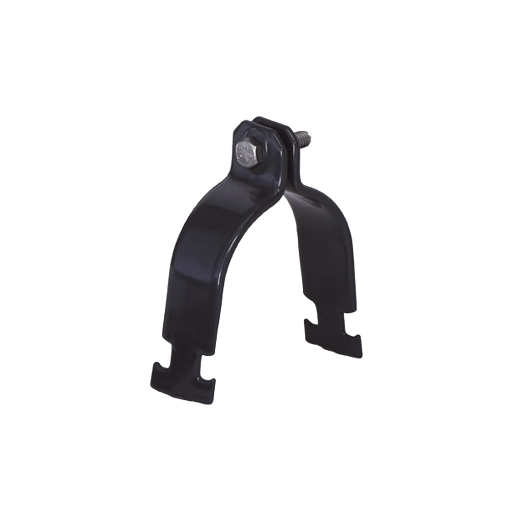 Abrazadera Unicanal con Recubrimiento de PVC de 1 (25.4 mm).