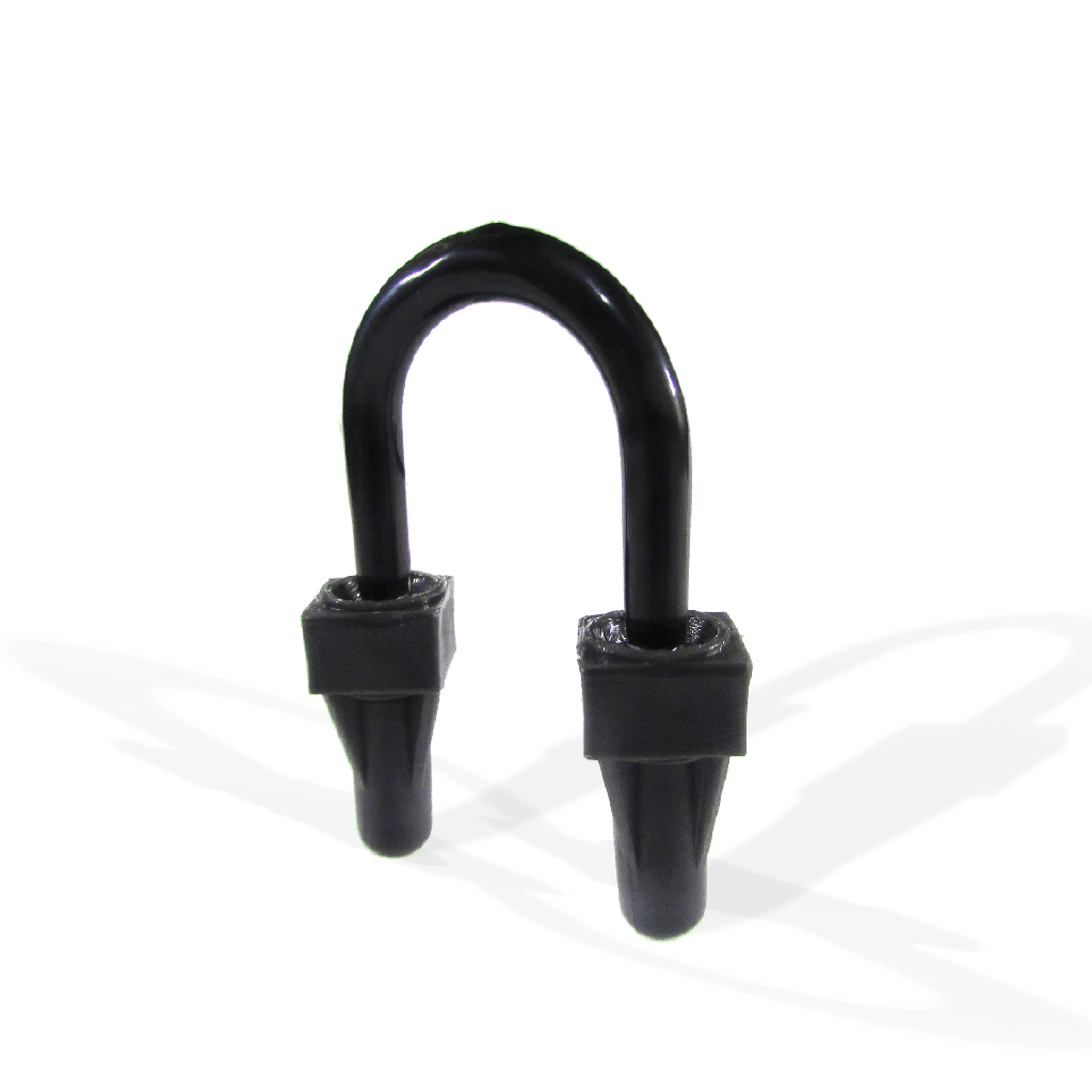 Abrazadera U de Pata Larga con Recubrimiento de PVC para Tubo de 3/4 (19 mm).
