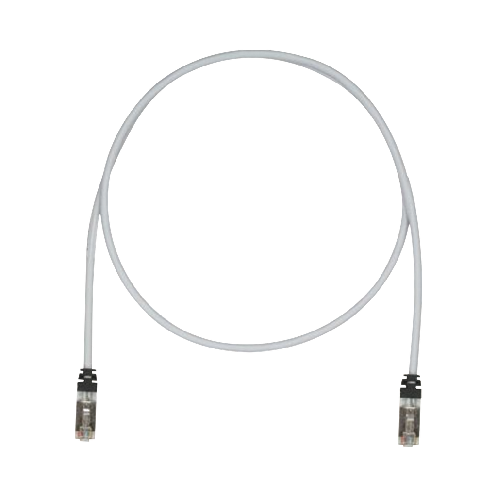 Patch Cord Cat6A, Blindado S/FTP, CM/LS0H, 17ft, Color Gris