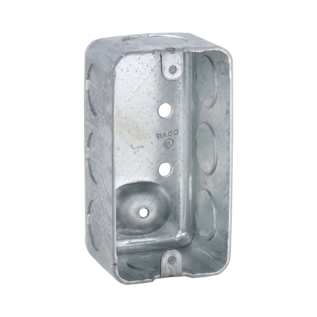 Caja (Chalupa) 4x2/ Profundidad  1-7/8 / 7 Entradas de 1/2 y 1 de 3/4.