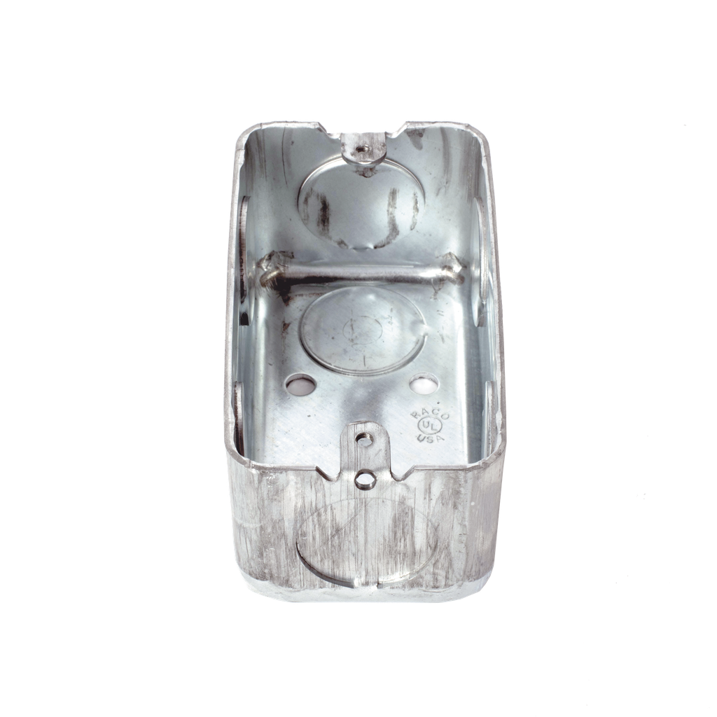 Caja (Chalupa) 4x2 / Profundidad 1-7/8 / 7 Entradas de 3/4 / Troquelada.