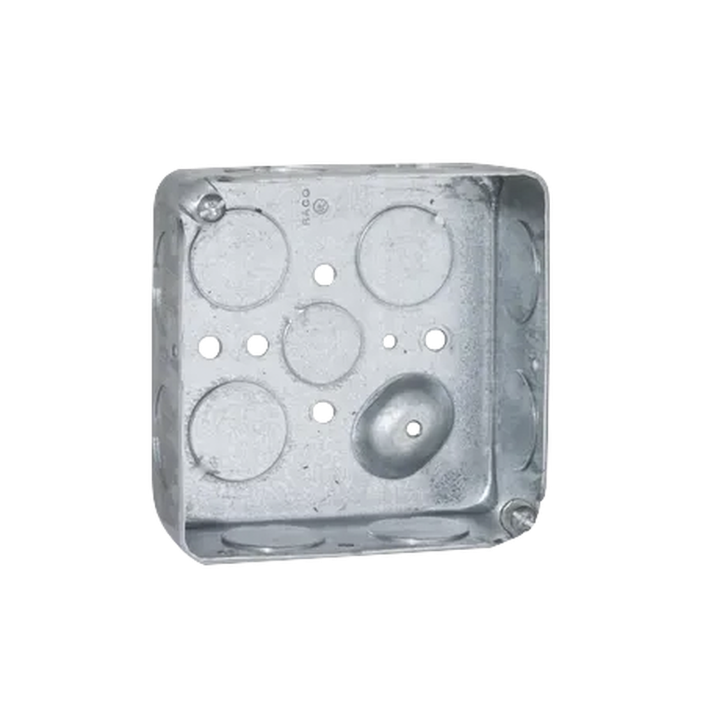 Caja Cuadrada 4 x 4/Profundidad  1- 1/2/ 11 Entradas de 3/4 y 1 de 1/2.