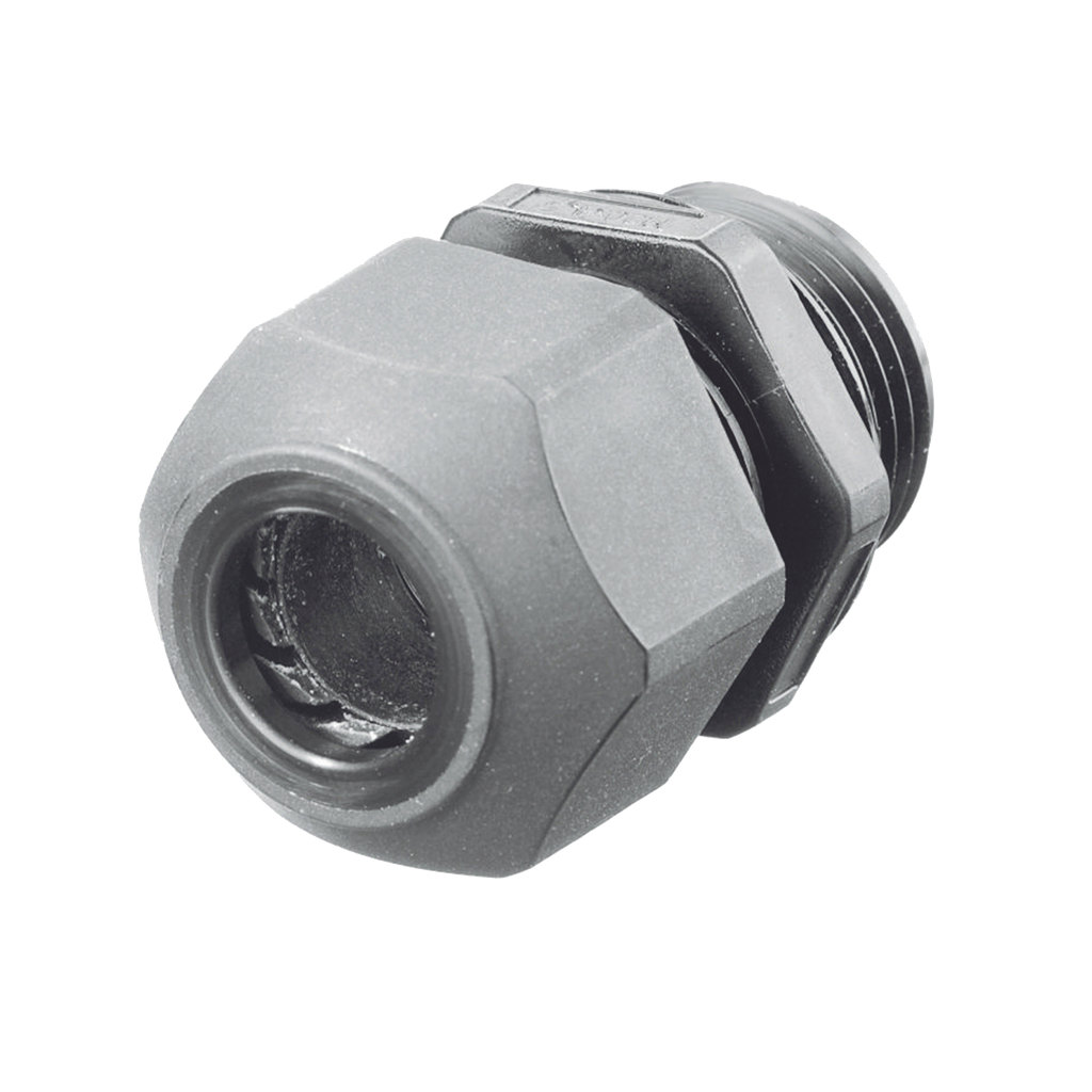 Conector de Cable, Estilo Europeo, para Conductores de 0.17 a 0.45, para Conduit 1/2,  Color Gris.
