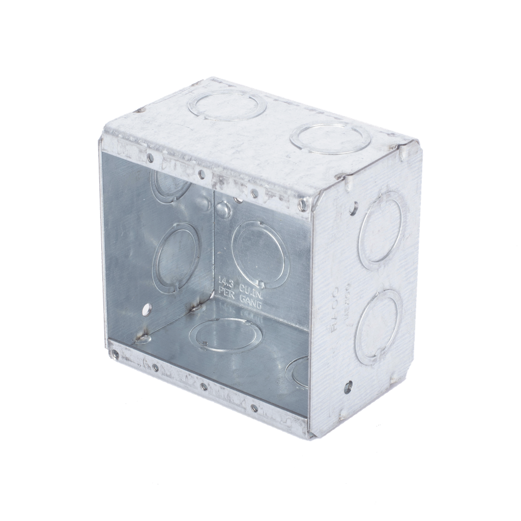 Caja Multigang de 2 Gangs/ Profundidad de 2-1/2/ 12 Entradas de 1/2 - 3/4.