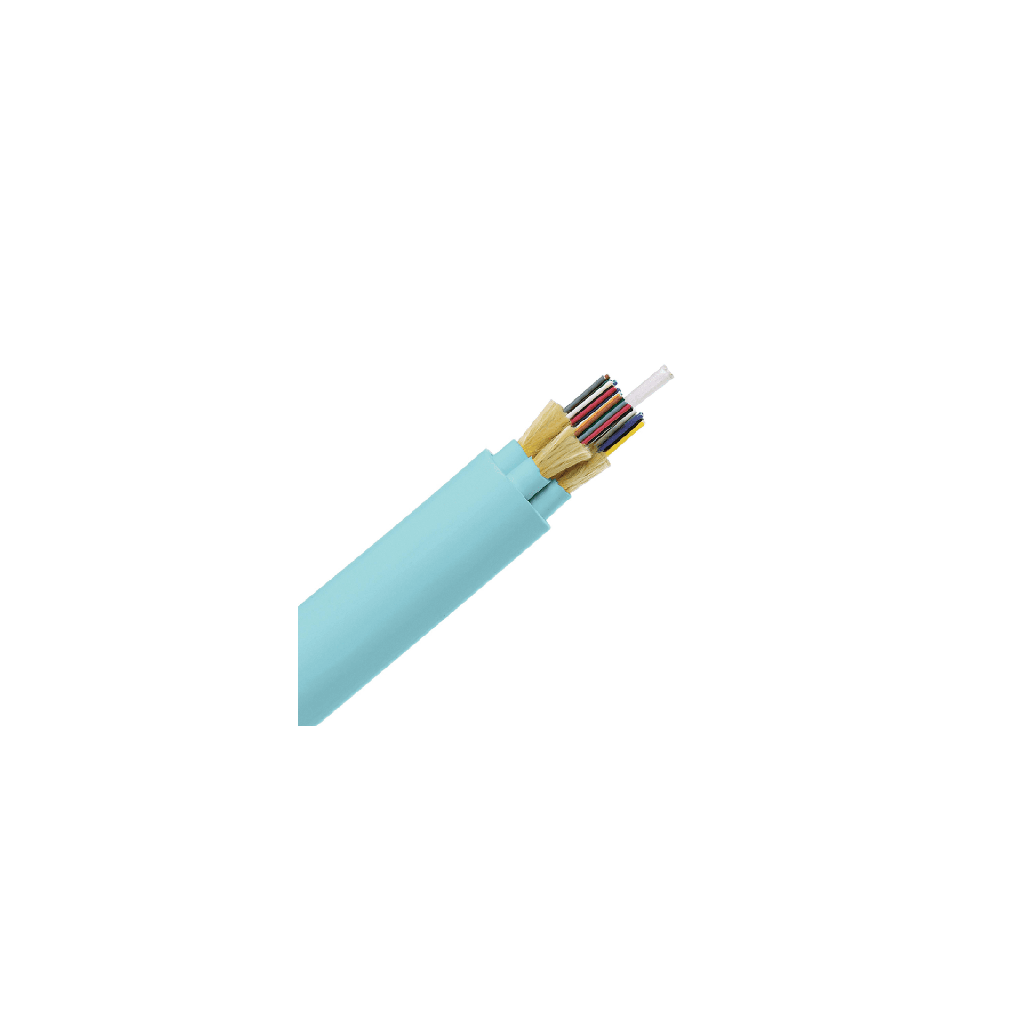 Cable de Fibra Óptica de 48 hilos, Multimodo OM3 50/125 Optimizada, Interior, Tight Buffer 900um, No Conductiva (Dieléctrica), OFNR (Riser), Precio Por Metro