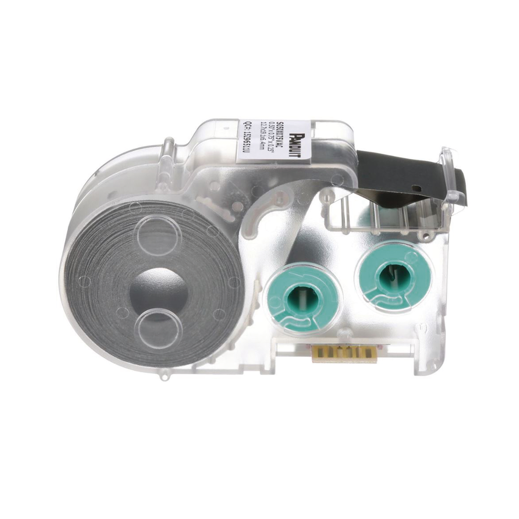 [S075X150VAC] Casete de 200 Etiquetas Autolaminadas de 19 x 38.1 mm, para Cables de 4.1 a 8.1 mm de Diámetro, Área de Impresión Color Blanco