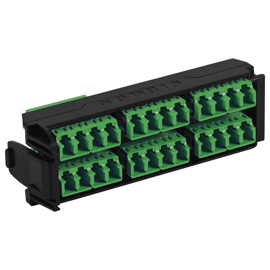 [LVA24-LSA-BC-A] Placa Acopladora LightVerse, 12 Conectores Dúplex LC/APC Shuttered, Acepta hasta 24 fibras Monomodo
