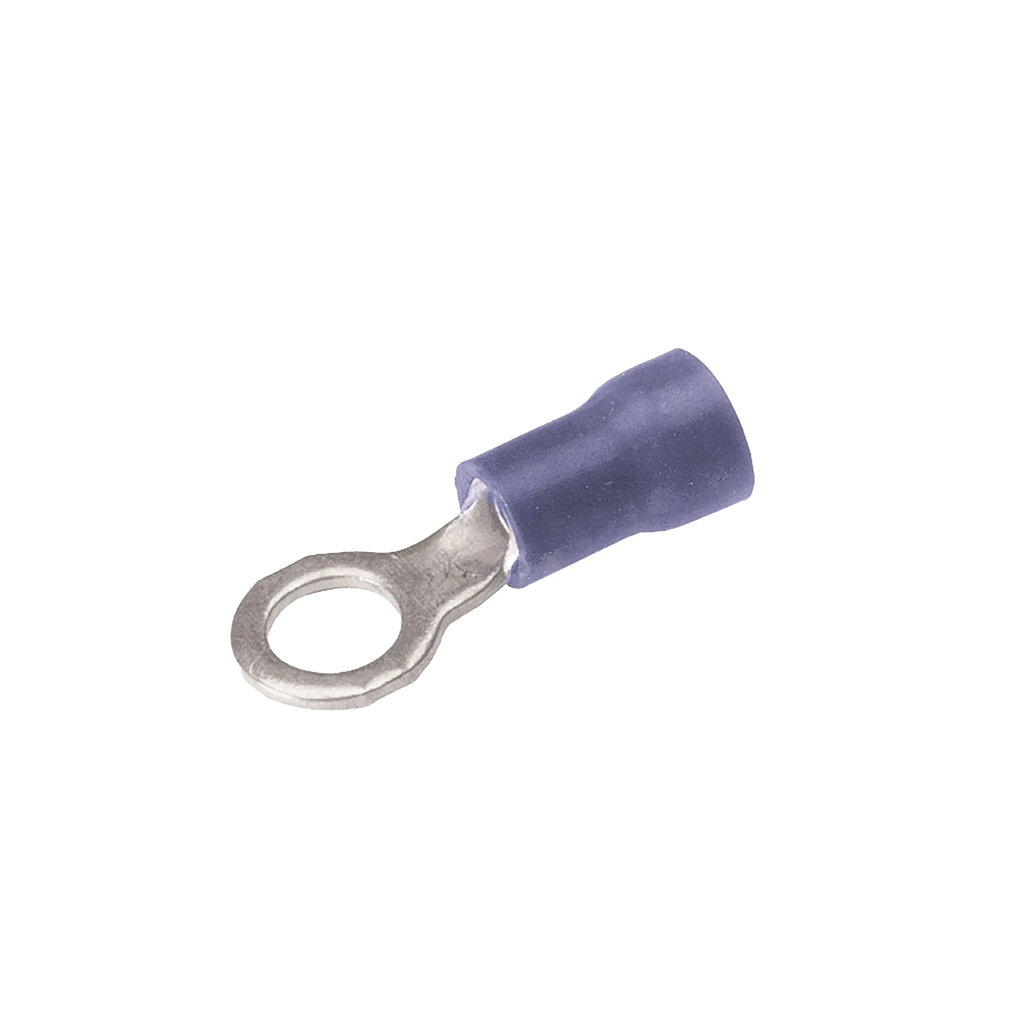 [HUB-TP-1414] Zapata Terminal de Ojillo  para Tornillo 1/4 in (6 mm) calibre 16-14 AWG con aislamiento de vinilo.