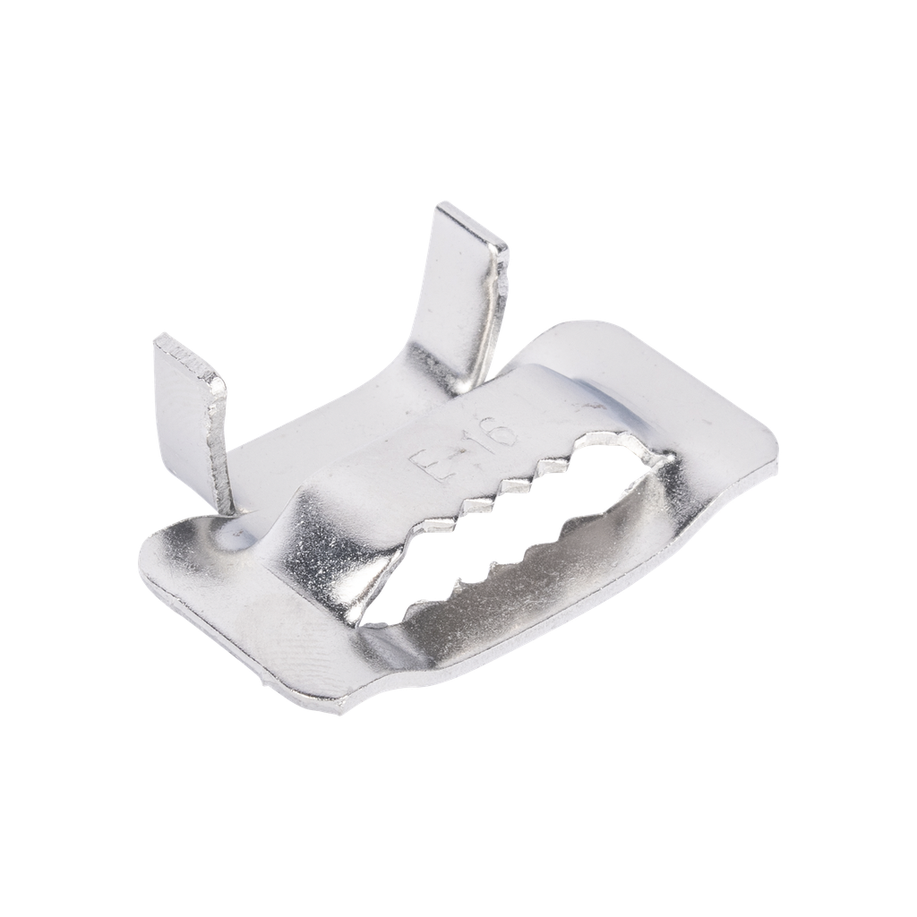 Hebillas PanSteel? de Acero Inoxidable 201, Para Uso con Fleje ESW16T76-CR2 de 5/8, Paquete de 100pz