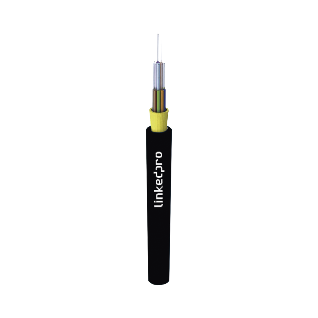 Cable de Fibra Óptica Multimodo OM4 50/125, 12 hilos, Interior/Exterior, Tight Buffer 900µm, OFNR Riser, Dieléctrica, Precio Por Metro, (Hasta 2000 metros en un solo tramo de cable)