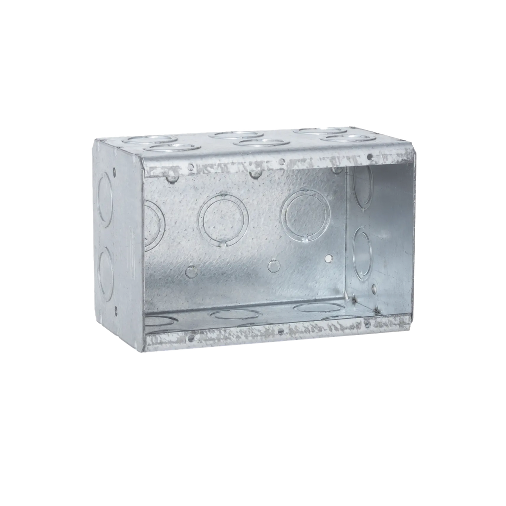 Caja Multigang de 3 Gangs/ Profundidad de 3-1/2/ 19 Entradas de 1/2 - 3/4.