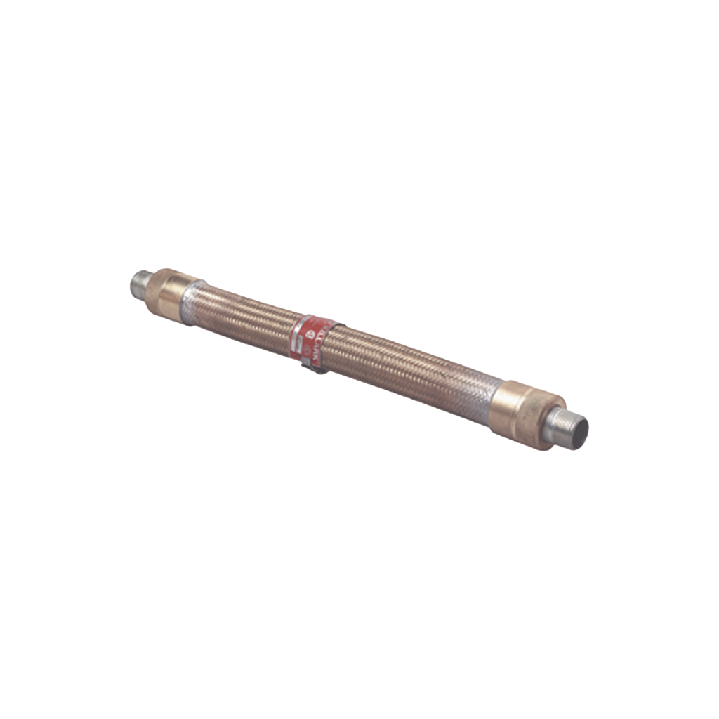 Cople Flexible Trenzado de Bronce de 1/2 x 24.