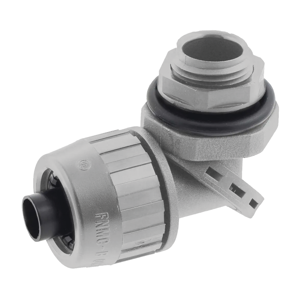 Conector Multi Posición de Nylon de 1/2 para Tubería Liquidtight Polytuff.