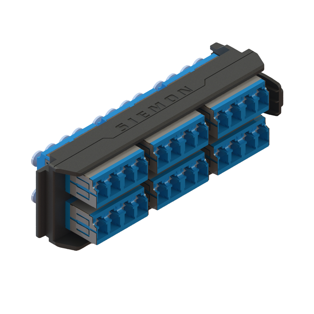 [LVA24-LCU-BC-A] Placa Acopladora LightVerse, 12 Conectores Dúplex LC/UPC, Acepta hasta 24 fibras Monomodo (No Shuttered)