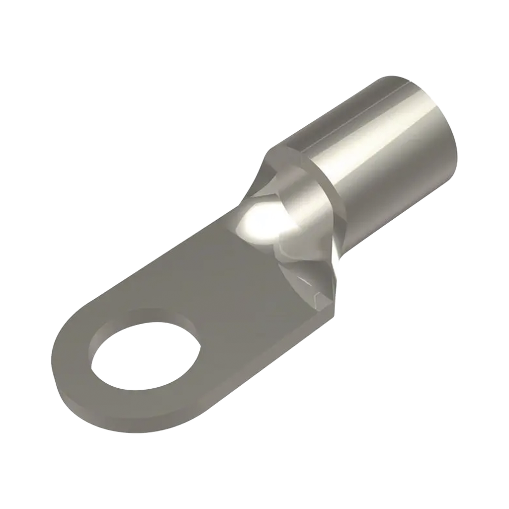 Zapata Terminal de Ojillo para Tornillo 1/4 (6.35 mm)  y Calibre 6 AWG.