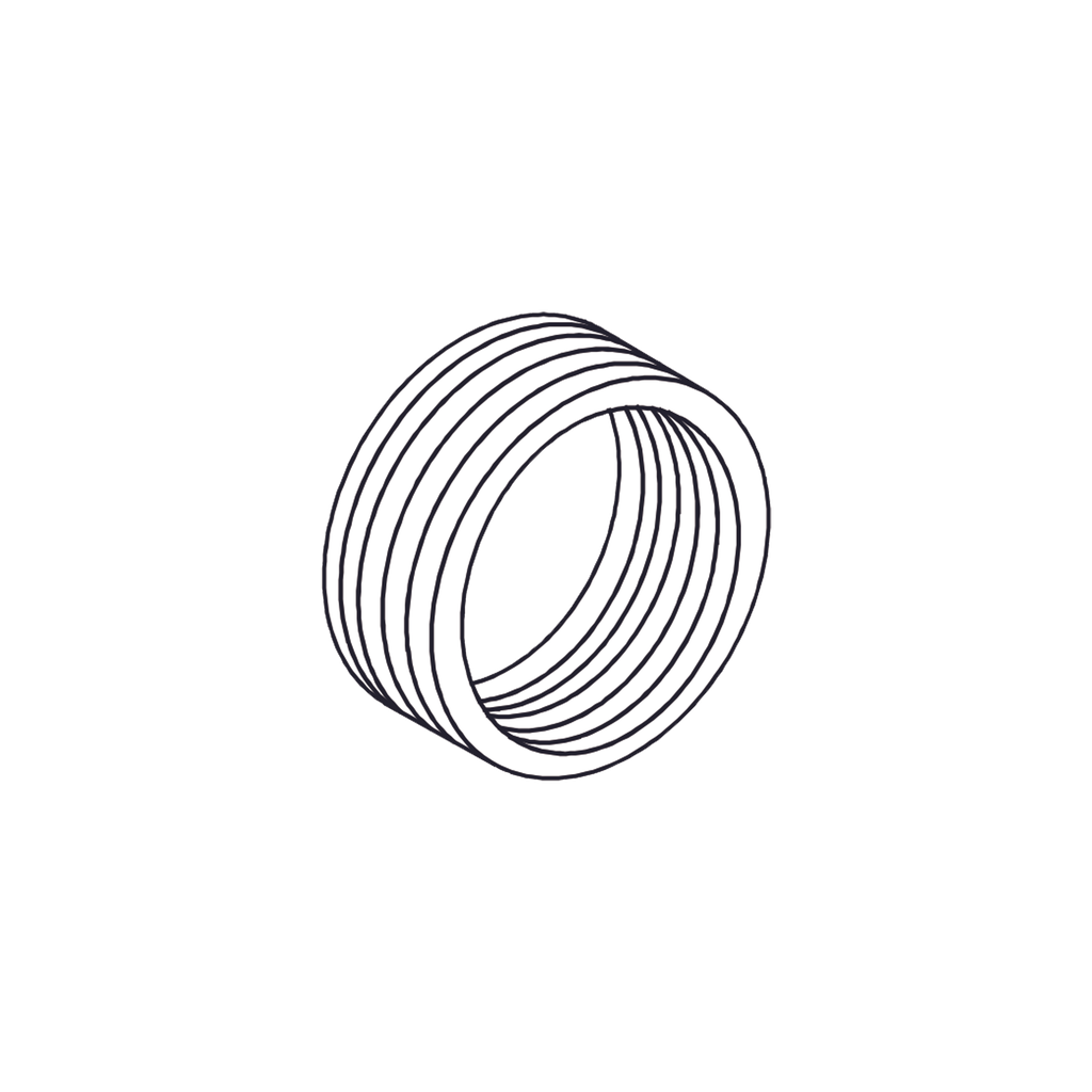 Reducción Bushing  Aluminio de 2  a 1/2 / Para Tubo Conduit Rígido ó IMC / Con Recubrimiento de Uretano Purpura.