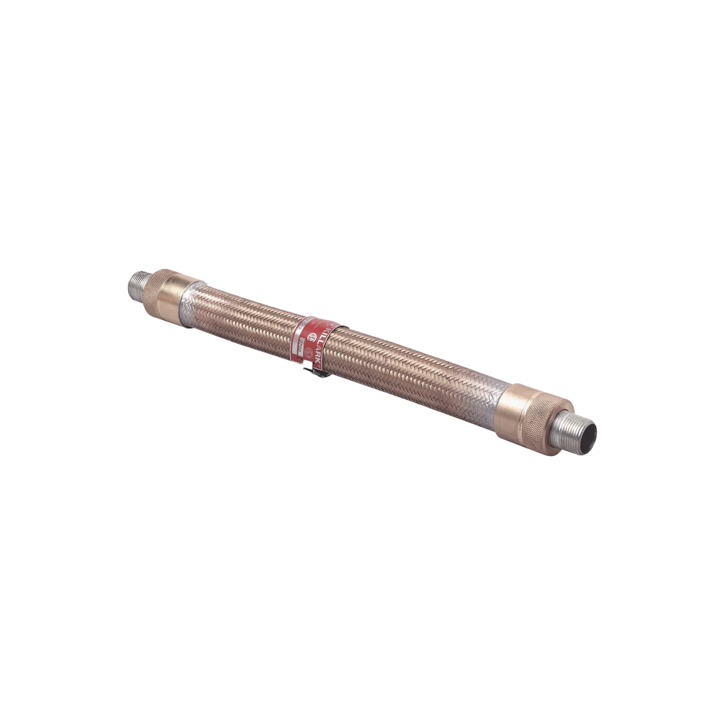 Cople Flexible con Trenzado de Bronce de 1/2 x 15.