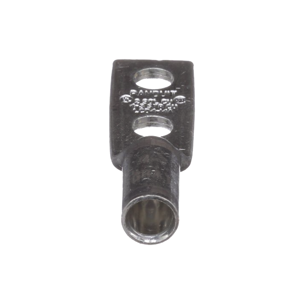 [LCD4-14A-L] Zapata de compresión LCD4-14A-L para cal. 4 Awg, Doble barreno para tornillo prisionero de 1/4, Espaciado de orificio 16mm, 1 Pz