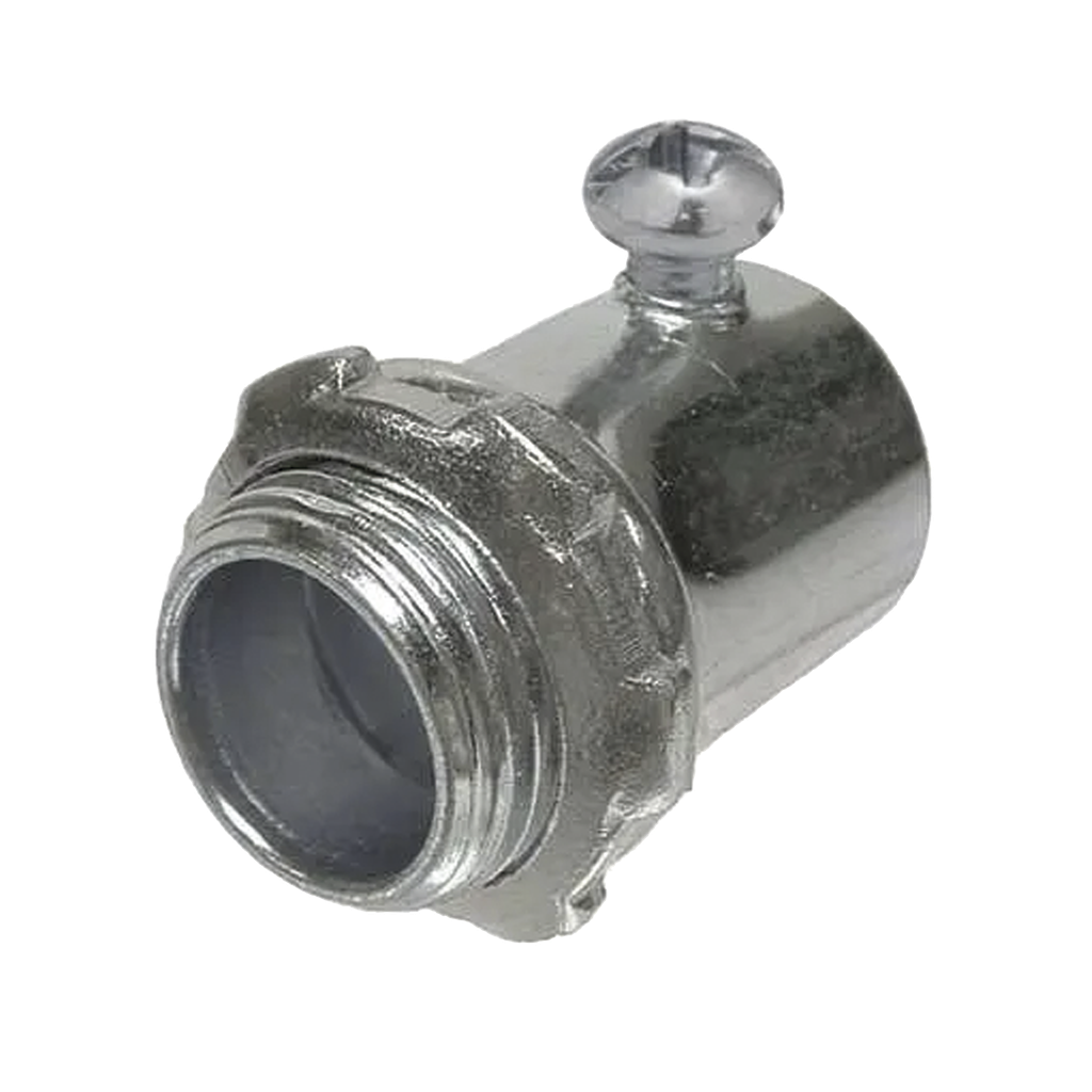 Conector de 3/4 (19 mm) para Pared Delgada con Tornillo.