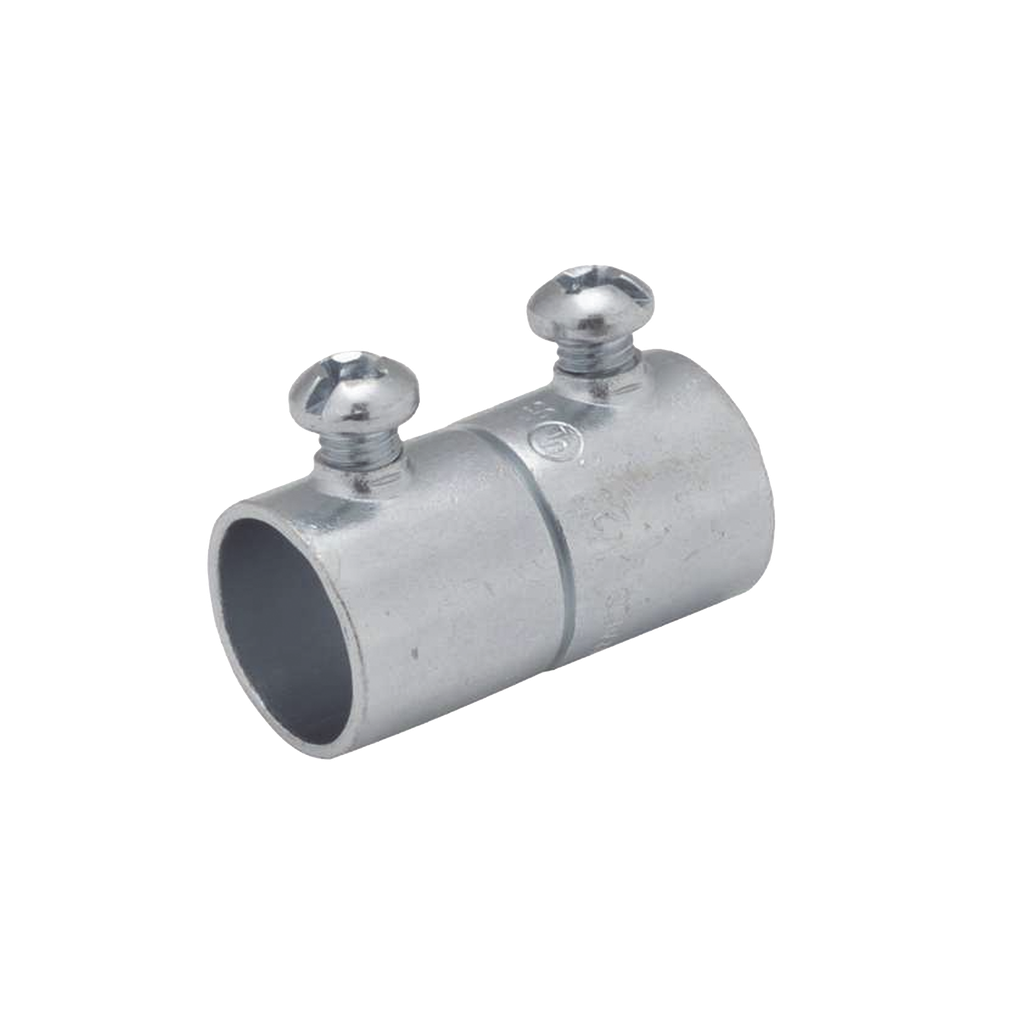 Cople de 3/4 (19 mm) para Pared Delgada con Tornillo.