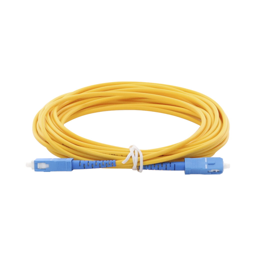 [LPSM3SCUSCUS6] Jumper de Fibra Óptica Monomodo SC/UPC-SC/UPC Simplex de 6 metro, 3mm