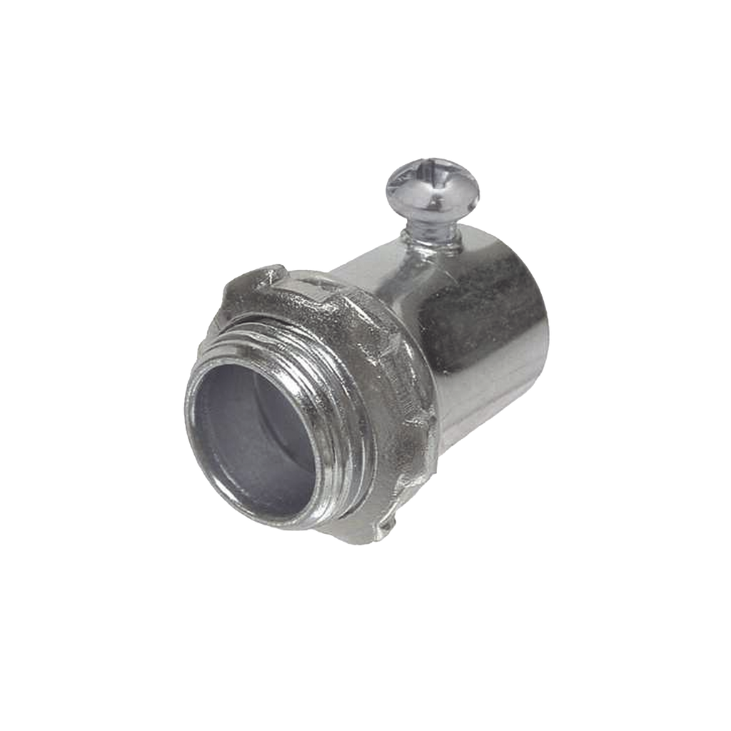 [HUB-2002] Conector de 1/2 (13 mm) para Pared Delgada con Tornillo.