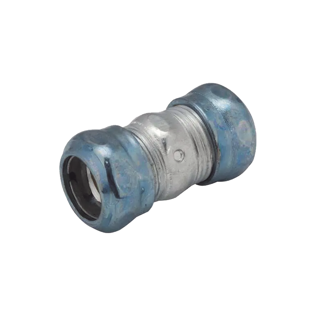 Cople Compresión Hermético de Acero Galvanizado para Pared Delgada de 3/4 .