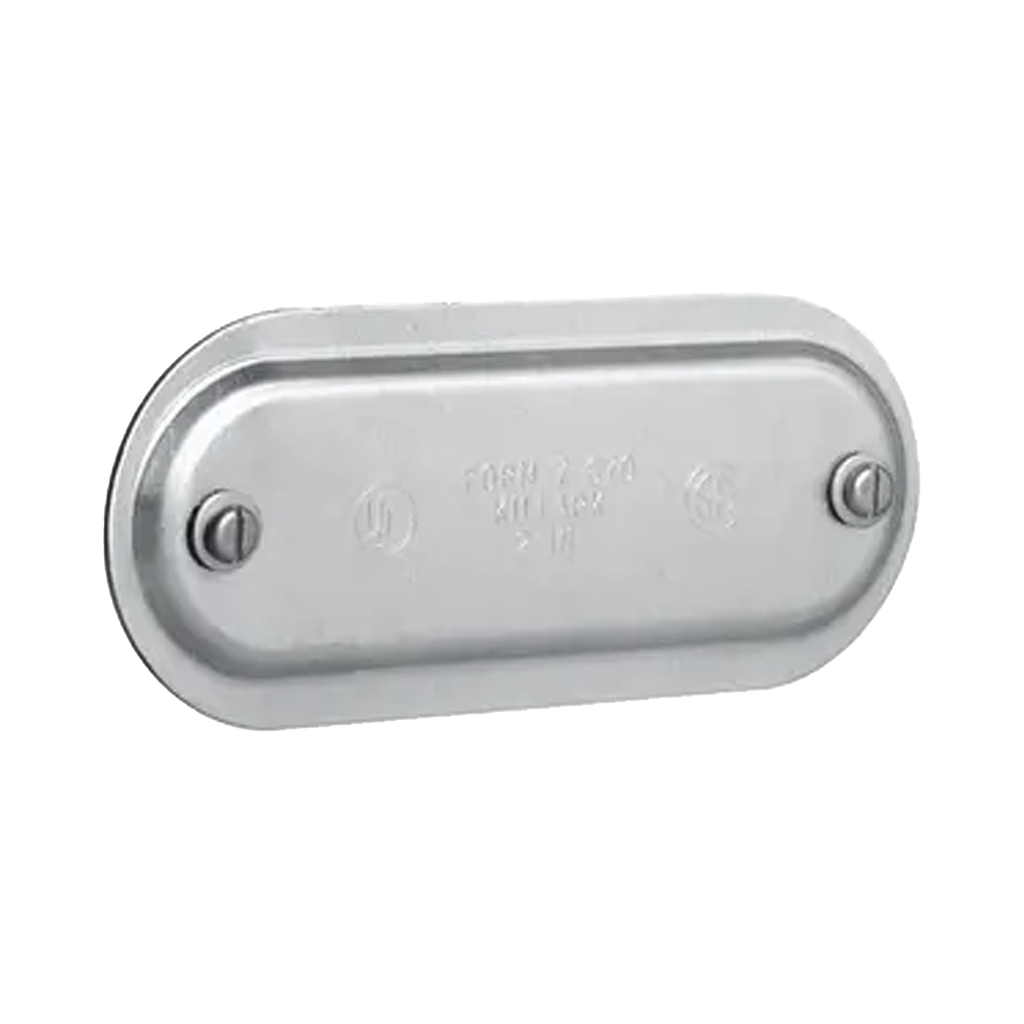 [HUB-370-SA] Tapa de Aluminio para Condulet Ovalada de 1.