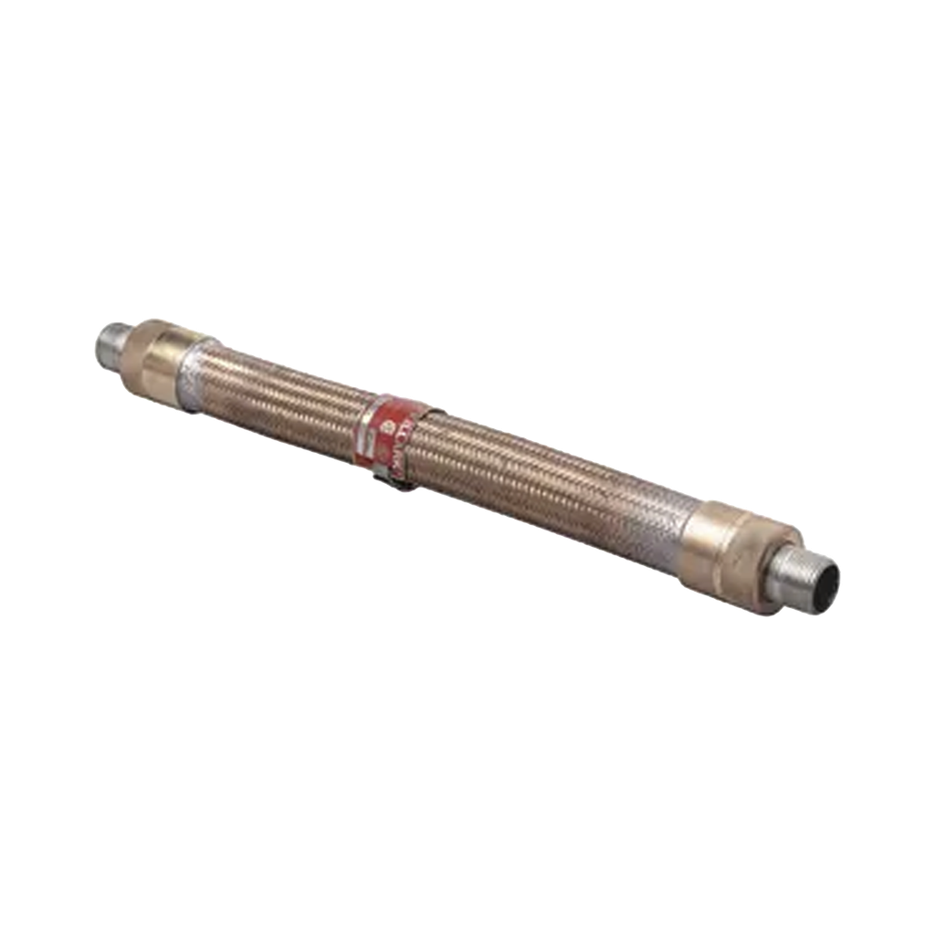 Cople Flexible Trenzado de Bronce de 1/2 x 12.