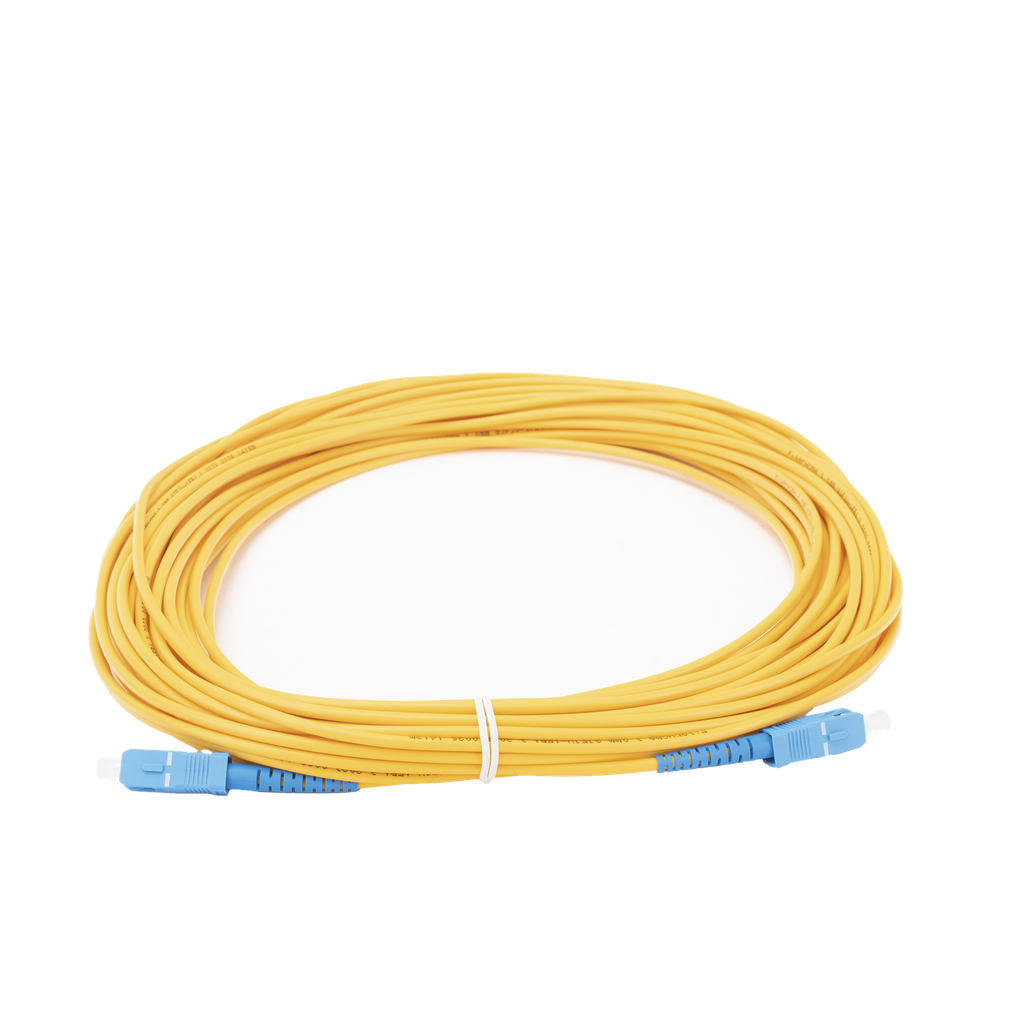 [LPSM3SCUSCUS10] Jumper de Fibra Óptica Monomodo SC/UPC-SC/UPC Simplex de 10 metros,  3mm