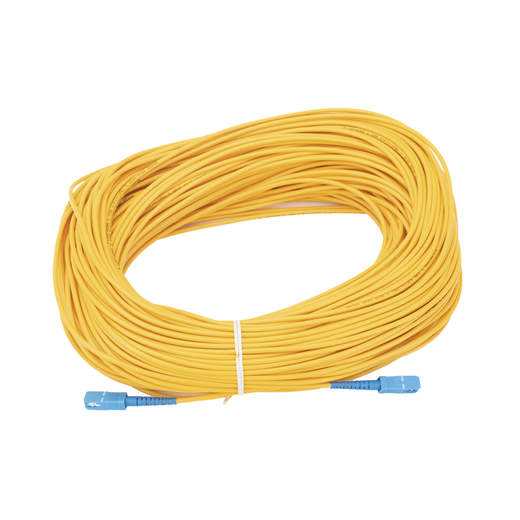 Jumper de Fibra Óptica Monomodo SC/UPC-SC/UPC Simplex de 80 metros,  3mm