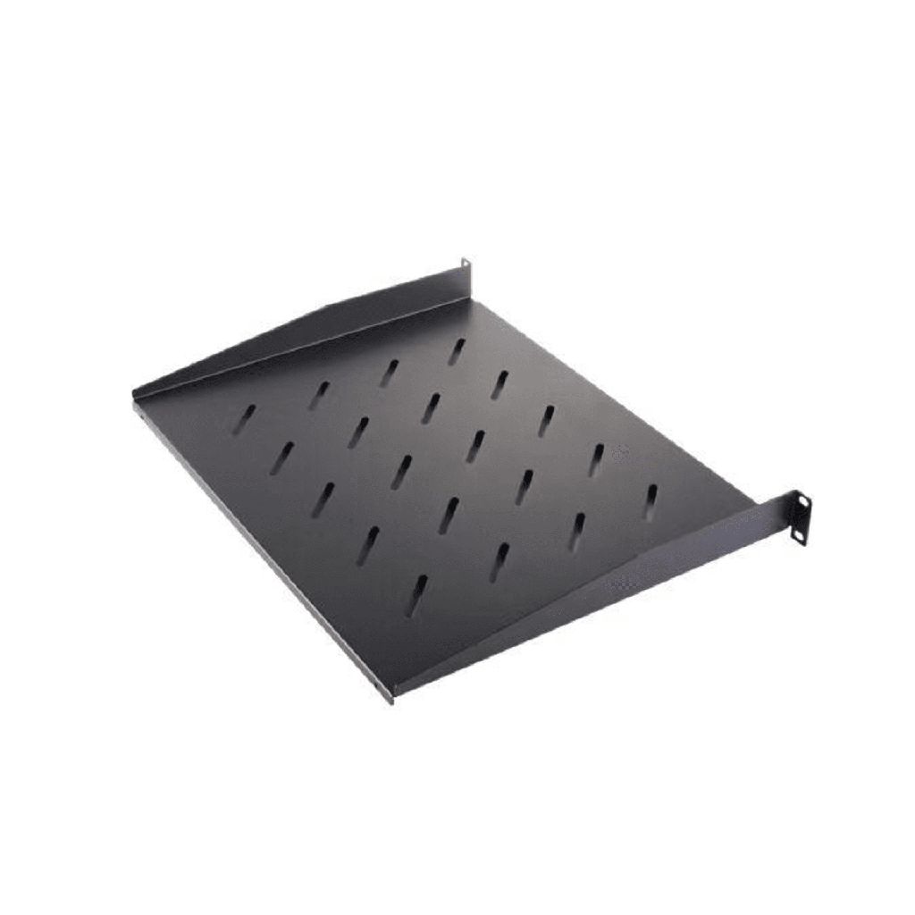 Charola para Soportar Equipos en Rack de 19 / Profundidad de 35 CM / Color Negro / 1 U Rack
