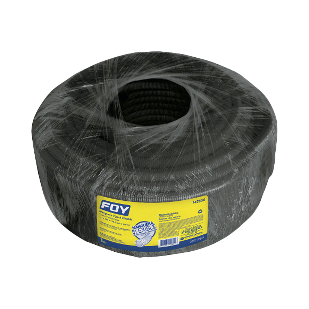 [SYS-142850] Manguera flexible para cables 1/2 x 100 m /Polietileno Alta Densidad HDPE/ Sin guía /Para uso en interiores.