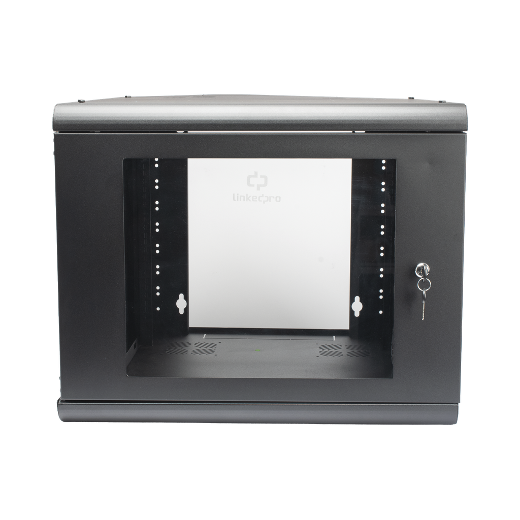 [SR-1909-GN2G] Gabinete de Pared 9U de 635 mm de Profundidad, Rack de 19 in en Acero Reforzado: Compacto y Resistente para Soluciones Profesionales