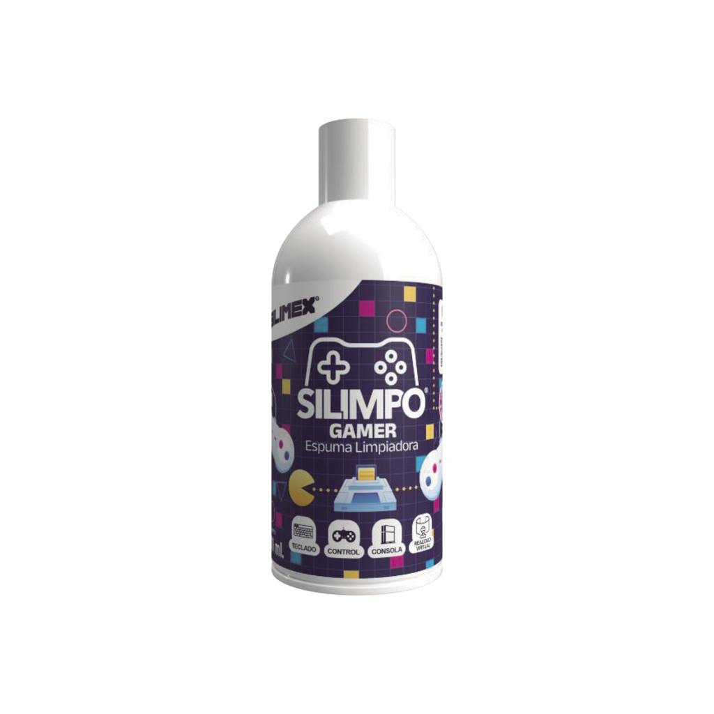 Silimpo Gamer La Espuma de Limpieza con Protección UV, Efecto Anti-Estático y Aroma a Chicle para tus Dispositivos Gaming.