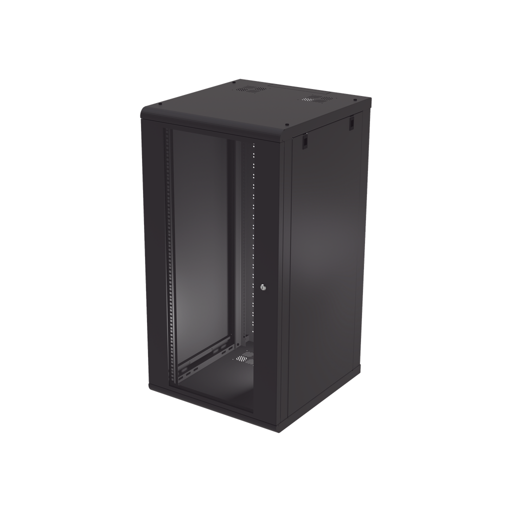 [SR-1924-GN2G] Gabinete de Pared 24U de 635 mm de Profundidad, Rack de 19 pulgadas en Acero Reforzado: Compacto y Resistente para Soluciones Profesionales
