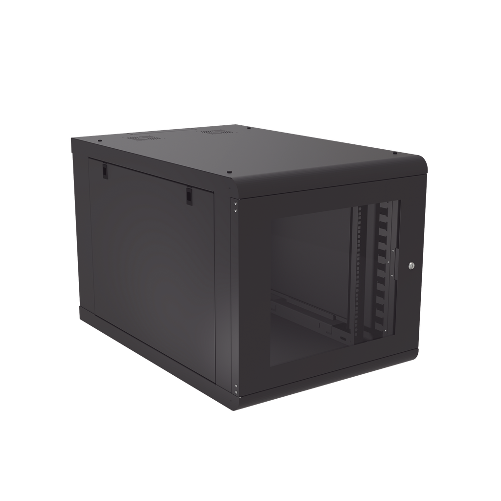 [SR-1912-GN2DG] Gabinete de Pared 12U de 1027 mm de Profundidad: Máxima Profundidad y Protección en Acero Reforzado, Ideal para UPS y Servidores de 19