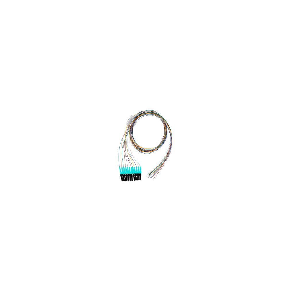 Kit de 12 Pigtails con Conector LC, Multimodo 50/125 OM4, 900um, de 1 Metro