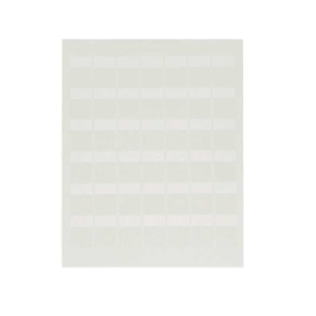 [C261X035Y1T] Hojas con 1000 Etiquetas para Impresora Láser/Inyección de Tinta, para Patch Panel o Face Plate, Para Identificación 4 Puertos, Color Blanco