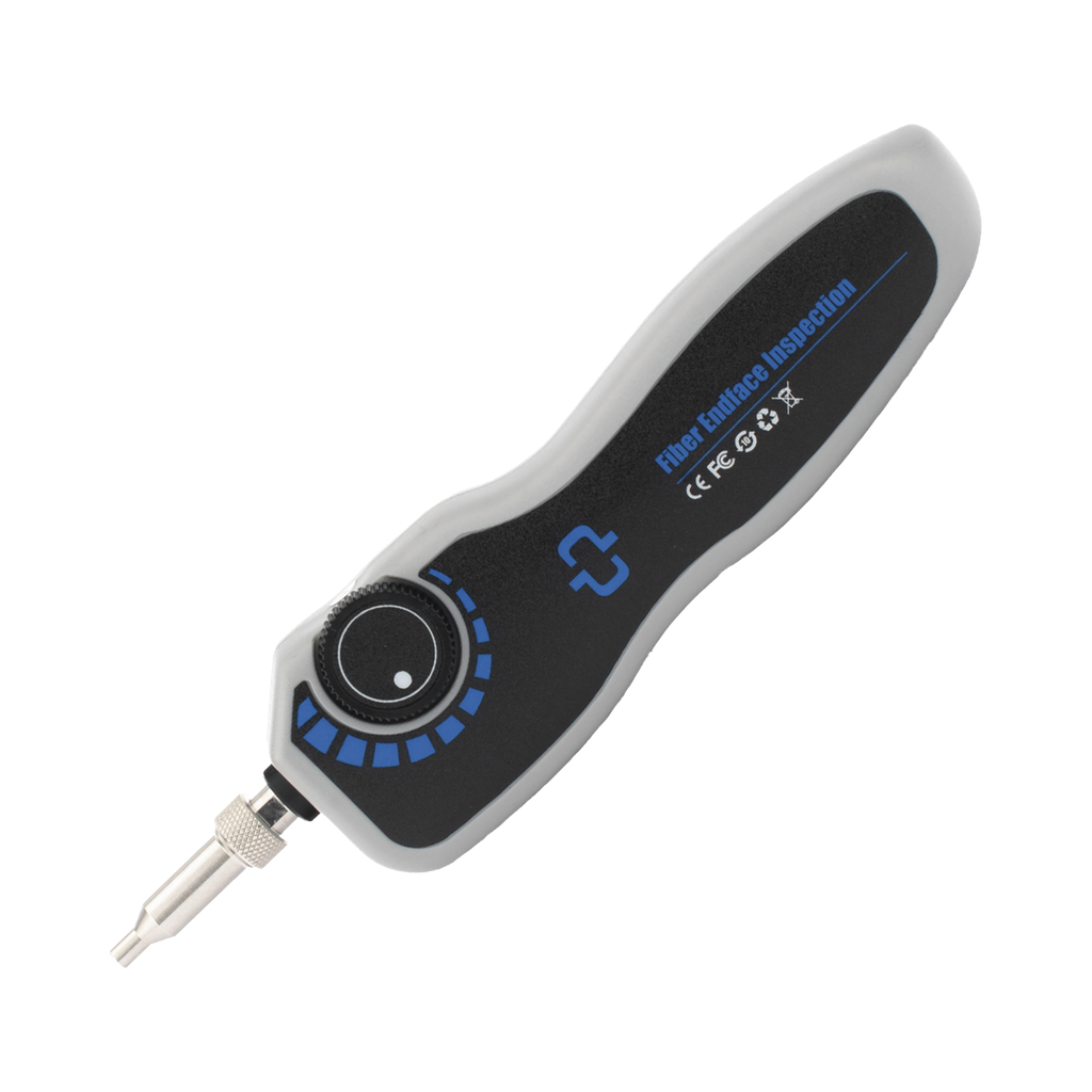 Microscopio para inspección de conectores de fibra óptica