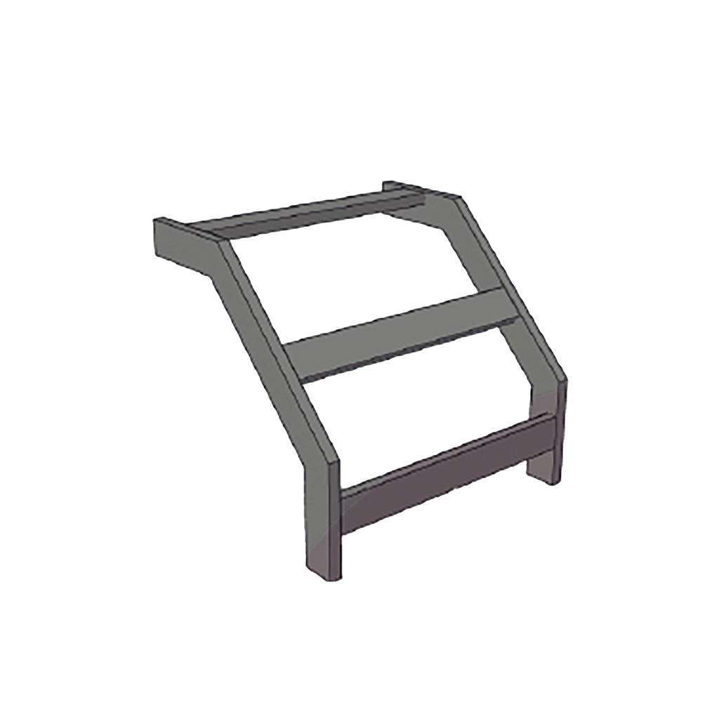 [CHCVET1X12EPK] (CHCVET1X12EPK) CURVA VERTICAL EXTERIOR TUBULAR 1.5 DE PERALTE X 12 ANCHO PINTURA EPOX COLOR NEGRO, INCLUYE COPLe y tornilleria