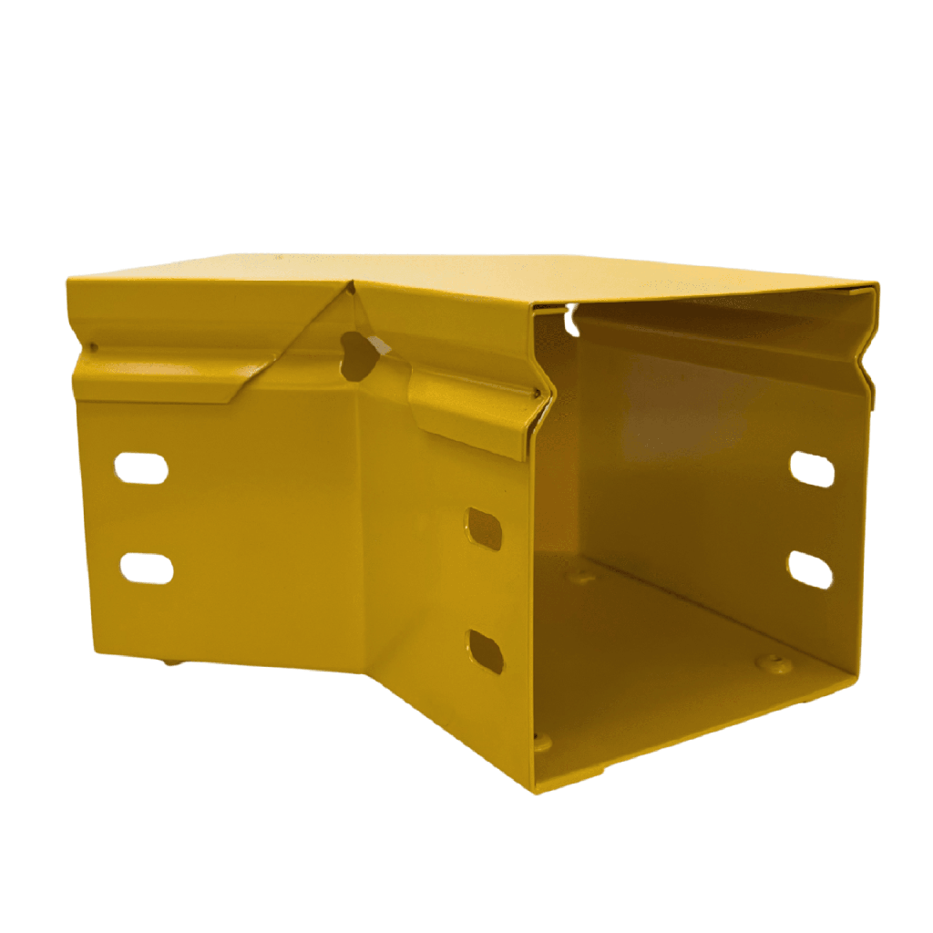 [CHFBC454X4R8EPK] CHFIBER CURVA HORIZONTAL A 45° DE ALUMINIO PERALTE 4 ANCHO 4 RADIO 8 CON RECUBRIMIENTO EN PINTURA EPÓXICA, INCLUYE TAPA , UN PAR DE COPLES Y TORNILLERÍA.