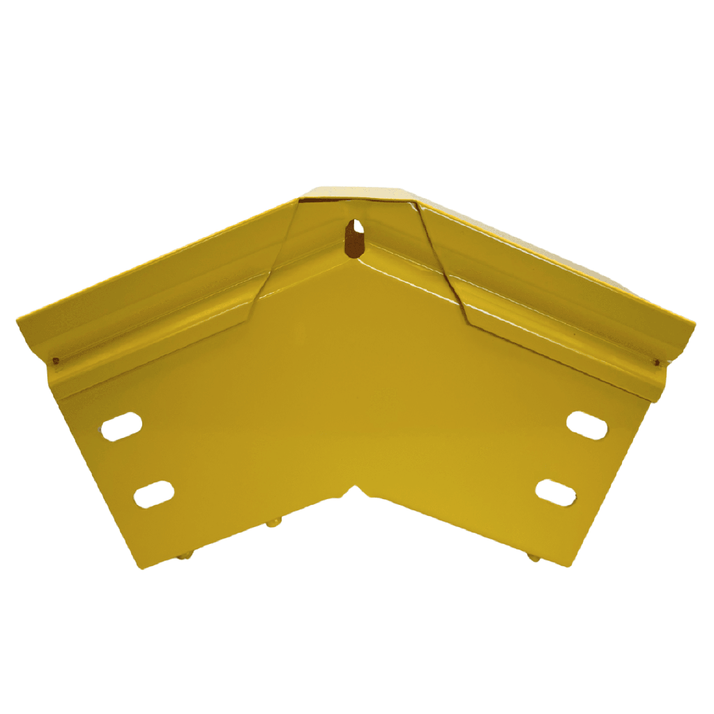 [CHFBVE454X4R8EPK] CHFIBER CURVA VERTICAL EXTERIOR A 45° DE ALUMINIO PERALTE 4 ANCHO 4 RADIO 8 CON RECUBRIMIENTO EN PINTURA EPÓXICA, INCLUYE TAPA , UN PAR DE COPLES Y TORNILLERÍA.