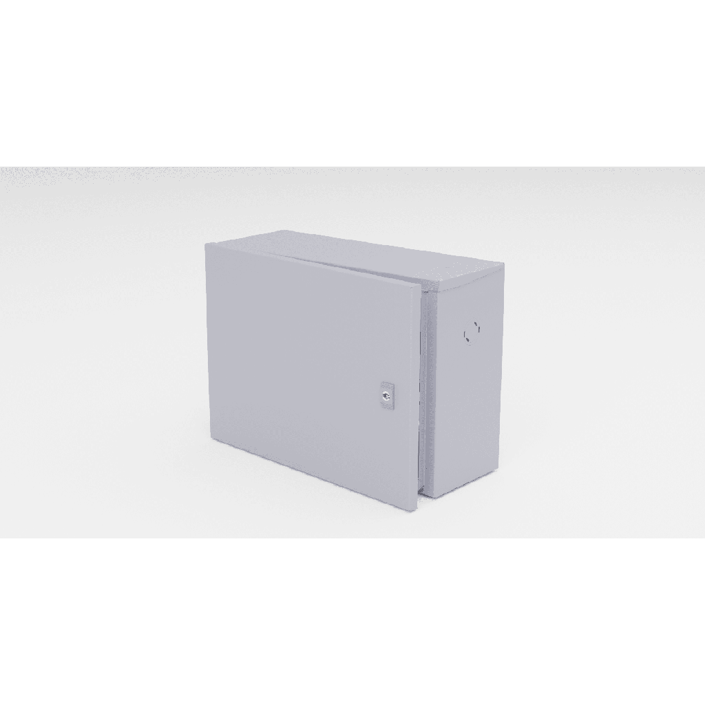 [GBP01] Gabinete para instalación de 1 Batería , Fabricado en Lámina Galvanizada, Accesorios para poste (No incluidos)