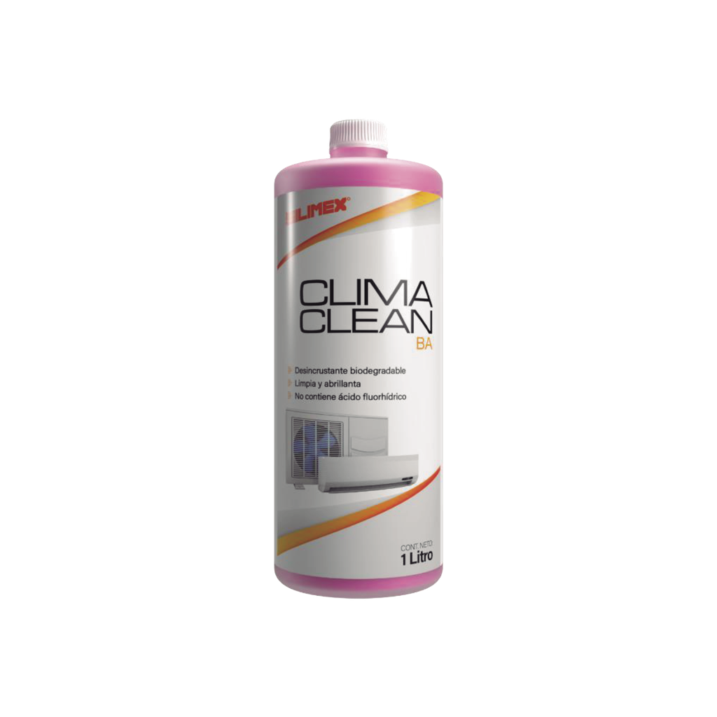 CLIMA CLEAN BA Limpiador espumoso, biodegradable y a base de agua que garantiza una limpieza profunda y profesional en serpentines de minisplits, mejorando su eficiencia y prolongando su vida útil