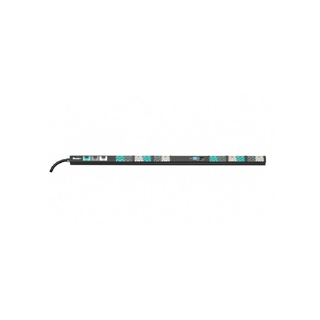 [E48E21L] PDU Inteligente Monitoreable y Switchable EL2P para Distribución de Energía, Enchufe de Entrada NEMA L21-30P, Con 24 Salidas C13/C15 y 24 C13/C15/C19/C21, de Instalación Vertical, 208 Vca, 30 Amp