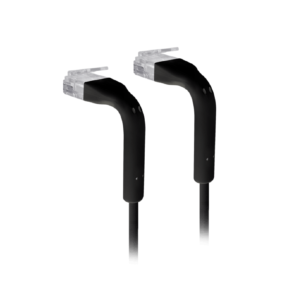 UniFi Patch Cable Cat6 Ultradelgado GbE con Botas Flexibles, Color Negro, 1 m