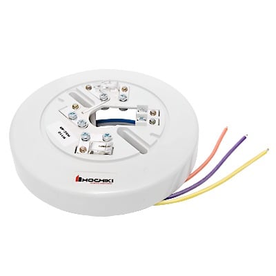 Base Para Detector Convencional Con Relevador, 6 , 4 Hilos, 24 Vcd (0300-02030)