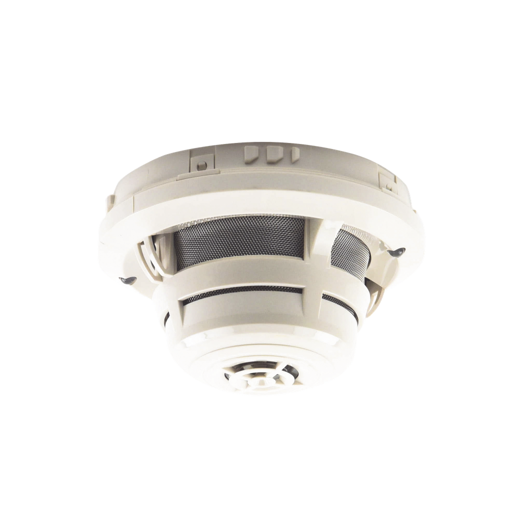 Detector Multicriterio / Humo / Calor / Flama / Monóxido de Carbono (CO) / Tecnología IDP / Color Marfil