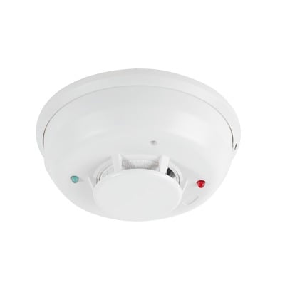 [4WITAR-B] Detector Fotoeléctrico de Humo de 4 Hilos con Sensor de Temperatura Aislado, Sirena Interconstruida y Relevador, Serie i3